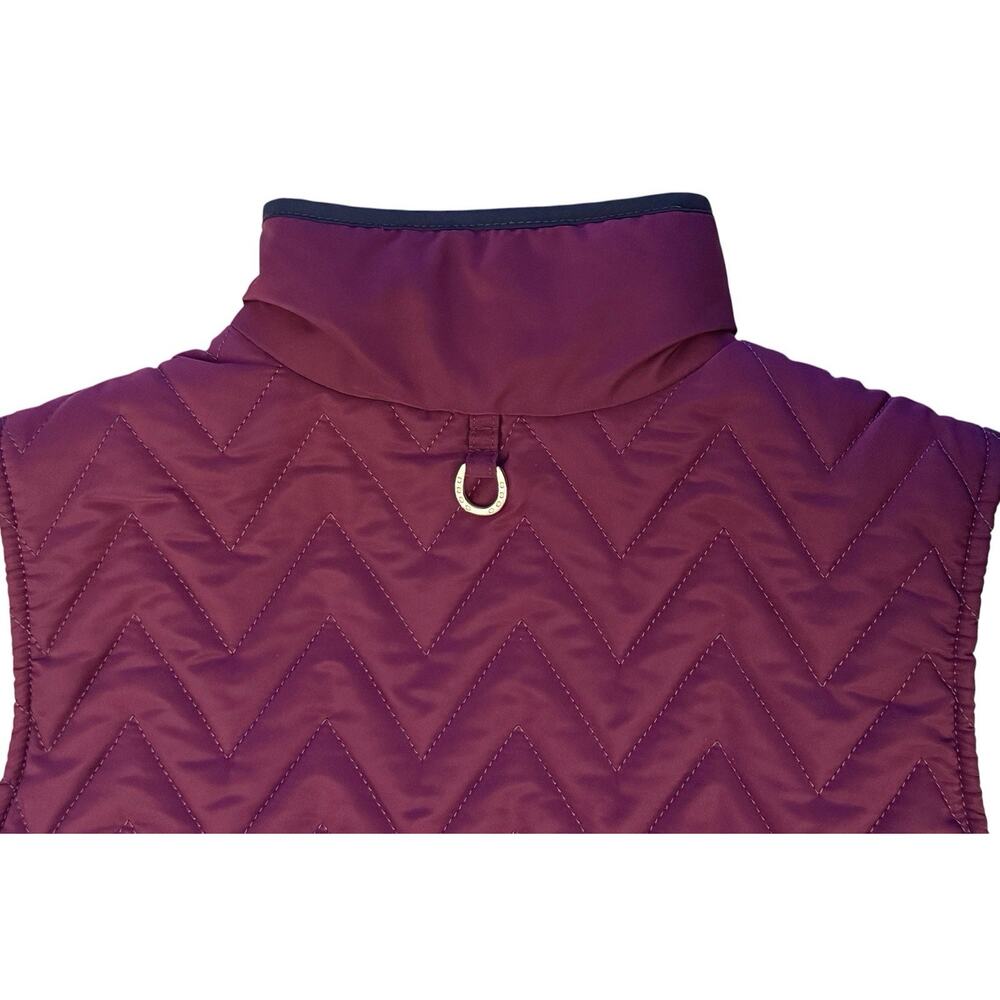 Ariat Ashley AriatTek Insulated Vest Womens Small Berry Purple Chevron Quilted - Picture 11 of 13